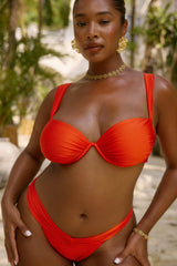 Ventura Bikini Top in Carmesi