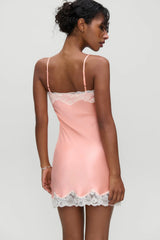 x Devon Lee Carlson Liz Silk Slip Dress - Sunrise Peach