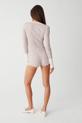 James Waffle Long Sleeve Romper - Baby Blanket