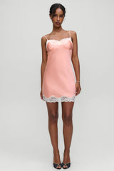 x Devon Lee Carlson Liz Silk Slip Dress - Sunrise Peach