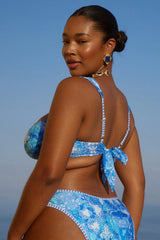 Ventura Bikini Top in Azzurro