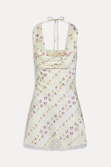 Chloe Silk Mini Dress - Chateau Floral