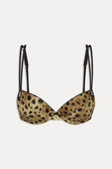 x Khy Allure Push Up Bikini Top - Lacey Leopard