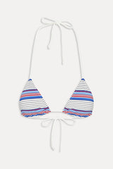 Nick Striped Triangle Bikini Top - St. Tropez Stripe