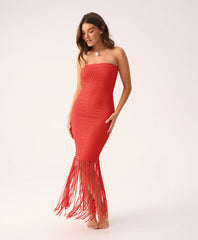 Passion Vanessa Strapless Fringe Dress