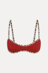 Lane Bandeau Bikini Top - Valentine