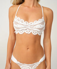 Water Lily Lace Bralette Bikini Top