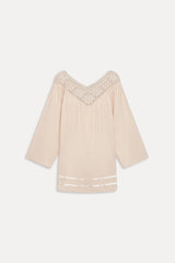 Riviera Cotton Mini Dress - Peach