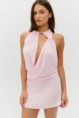 Cindy Wrap Mini Dress - Ballerina