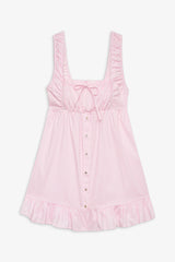 Marilyn Babydoll Dress - Pink Stripe