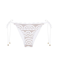 Water Lily Lace Tie Side Bikini Bottom