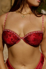 Riviera Bikini Top in Rose