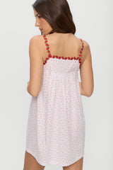 Coppola Cotton Babydoll Dress - Tiny Berry