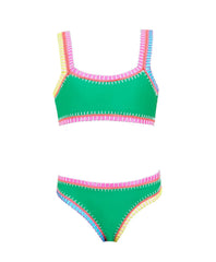 Kids Ireland Sporty Rainbow Embroidered Bikini