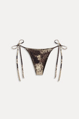 Mackenzie Reversible String Bikini Bottom - Saddle Up