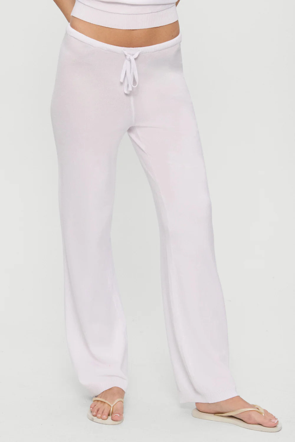 Mellow Knit Pants - White