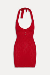 Glamour Halter Knit Mini Dress - Heartstrings