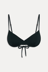 Ireland Ribbed Underwire Top - Black