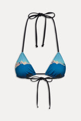 x KHY Nick String Triangle Bikini Top - Malibu Sunset