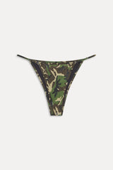 x KHY Luna Foil Bikini Bottom - Camo