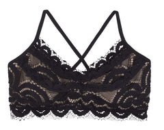 Midnight Lace Bralette Bikini Top