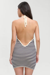 Moon Cloud Knit Mini Dress - Barefoot Stripe